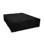 Imagem de Cama Box Baú Luxo Blindado Viúva AColchoes Suede Preto 41x128x188