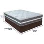 Imagem de Cama Box Baú Marrom e Colchão Black Graphite Molas Ensacadas Casal Anjos