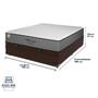 Imagem de Cama Box Baú Marrom e Colchão Casal The Boss Espuma D33 Unique