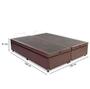 Imagem de Cama Box Baú Queen 158 Tecido Sintético Marrom Com Colchão Nazar Molas Ensacadas Pillow Top Conforto Espuma da Nasa Viscoeslástico D33 Cinza