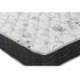 Imagem de Cama Box Baú Queen Bipartido158 Tecido Sintético Branco com Colchão De Molas - Probel Prodormir Sleep Black