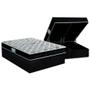 Imagem de Cama Box Baú Queen: Colchão Anatômico Probel D45/EP ProDormir Advanced Tech2000 Double Face + Base CRC Suede Black(158x198)