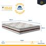 Imagem de Cama Box Baú Queen + Colchão de Molas Ensacadas - Anjos - Classic 158cm
