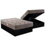 Imagem de Cama Box Baú Queen: Colchão Espuma Herval AG65 Fort Black Firme Pillow Top + Base CRC Courano Black(158x198)