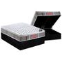 Imagem de Cama Box Baú Queen: Colchão Molas Ensacadas Castor Pocket Light Stress Oxygen New + Base CRC Courano Black(158x198)