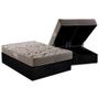 Imagem de Cama Box Baú Queen: Colchão Ortopédico Herval AG65 Fort Black Firme Pillow Top + Base CRC Suede Black(158x198)