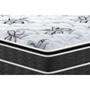 Imagem de Cama Box Baú Queen: Colchão Ortopédico Probel D40 Guarda Costas Premium Hiper Firme Pillow Top + Base CRC Courano White(158x198)