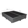 Imagem de Cama Box Baú Queen Reforçada e Resistente Cinza 158x198x42cm 