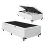 Imagem de Cama Box Baú Solteiro Branco com Pistao A Gás 88x188