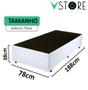 Imagem de Cama Box Baú Solteiro Bravus 78x188x38cm Várias Cores - Vstore