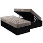 Imagem de Cama Box Baú Solteiro: Colchão Anatômico Herval AG65 Fort Black Firme Pillow Top + Base CRC Suede Black(88x188)