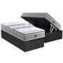 Imagem de Cama Box Baú Solteiro: Colchão Anatômico Probel D33 / AG65 Guarda Costas Extreme Resistence + Base CRC Suede Gray (88x188)