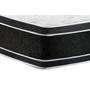 Imagem de Cama Box Baú Solteiro: Colchão Espuma Castor D33 Black e White Air Euro Pillow + Base CRC Courano White(88x188)