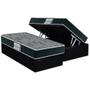 Imagem de Cama Box Baú Solteiro: Colchão Espuma D33 Probel  ProDormir Advanced Mega Resistente + Base CRC Suede Black(88x188)