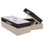 Imagem de Cama Box Baú Solteiro: Colchão Espuma Polar D28 / EP Orthoface Class + Base CRC Suede Clean(88x188)