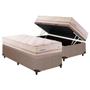 Imagem de Cama Box Baú Solteiro: Colchão Molas Herval Maxspring England + Base CRC Courano Clean(88x188)