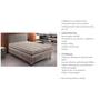 Imagem de Cama Box Baú Solteiro: Colchão Molas Paropas MasterPocket Ensacadas Texture + Base CRC Suede Clean(88x188)