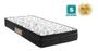 Imagem de Cama Box Baú Solteiro Conforto Sintético Preto + Colchão Solteiro Conforto Espuma D23 Com EPS 14x88x188