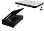 Cama Box Baú Solteiro Conforto Sintético Preto + Colchão Solteiro Conforto Espuma D33 14x88x188 - RABI COLCHOES Imagem de Cama Box Baú Solteiro Conforto Sintético Preto + Colchão Solteiro Conforto Espuma D33 14x88x188