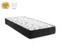 Imagem de Cama Box Baú Solteiro Dreams Sintético Preto + Colchão Solteiro Dreams Espuma D33 Com EPS 28x88x188