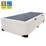 Imagem de Cama Box Baú Solteiro Sintético + Colchão De Espuma D33 - SerenePrime - 88cm Branco