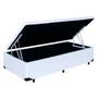 Imagem de Cama Box Baú Solteiro Sonho Sintético Branco    + Colchão Solteiro Sonho Espuma D33 Com EPS 30x88x188