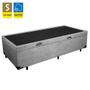 Imagem de Cama Box Baú Solteiro Suede + Colchão De Espuma D33 - Sereneprime - 88cm Cinza