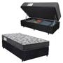 Imagem de Cama Box Baú Solteiro Suede + Colchão De Espuma D33 - Sereneprime - 88cm Preto