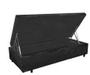 Imagem de Cama Box Baú Solteiro Suede Preto + Colchão Solteiro Espuma D23 Com EPS 24x88x188
