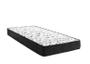 Imagem de Cama Box Baú Solteiro Suede Preto + Colchão Solteiro Espuma D23 Com EPS 24x88x188