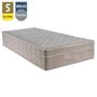 Imagem de Cama Box Baú Suede Solteiro + Colchão SerenePrime Molas Ensacadas 88x188x69 Cinza