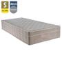 Imagem de Cama Box Baú Suede Solteiro + Colchão SerenePrime Molas Ensacadas 88x188x69 Preto