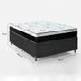 Cama Box Baú Viúva 128 Sintético Preto com Colchão Espuma D33 One Face 57X128X188 - Aloa Imagem de Cama Box Baú Viúva 128 Sintético Preto com Colchão Espuma D33 One Face 57X128X188