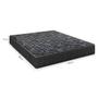 Imagem de Cama Box Baú Viúva 128 Tecido Sintético Branco com Colchão Lisboa Bello Box Espuma D28 Preto
