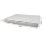 Imagem de Cama Box Baú Viúva 128 - Tecido Sintético Branco Com Colchão Nápoles Bello Box - 100% Espuma - Branco D33 55x128x188