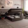 Imagem de Cama Box Baú Viúva + Colchão D33 One Face - 61x128x188cm - Várias Cores