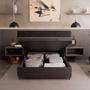 Imagem de Cama Box Baú Viúva + Colchão D33 One Face - 61x128x188cm - Várias Cores