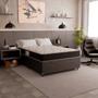 Imagem de Cama Box Baú Viúva + Colchão D33 One Face - 61x128x188cm - Várias Cores