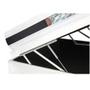 Imagem de Cama Box Baú Viúva + Colchão De Espuma D45 - Castor - Black White Double Face 128x188x69cm
