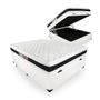 Imagem de Cama Box Baú Viúva + Colchão De Espuma D45 - Castor - Black White Double Face 128x188x69cm