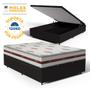 Imagem de Cama Box Baú Viúva + Colchão de Molas Ensacadas - Anjos - Classic 128cm