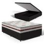Imagem de Cama Box Baú Viúva + Colchão de Molas Ensacadas - Anjos - Classic 128cm