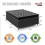 Imagem de Cama Box Baú Viúva + Colchão Espuma D20 - 56x128x188cm - Várias Cores