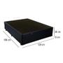 Imagem de Cama Box Baú Viúva SerenePrime Sintético Preto 128x188x44