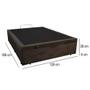 Imagem de Cama Box Baú Viúva SerenePrime Suede Marrom 128x188x44
