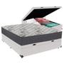 Imagem de Cama Box Baú Viúvo Branco e Colchão Airtech 100 D33 Ortobom