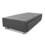 Imagem de Cama Box Bicama Auxiliar Solteiro Sintético Espuma 8cm 88x188x40 Cinza