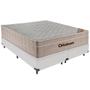 Imagem de Cama Box Branco e Colchão Airtech SpringPocket Molas Ensacadas Queen Ortobom