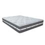 Imagem de Cama Box Branco e Colchão Black Graphite Molas Ensacadas King 193x203X27 Anjos