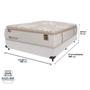 Imagem de Cama Box Branco e Colchão Casal Royal Comfort Plus Molas LFK Sealy